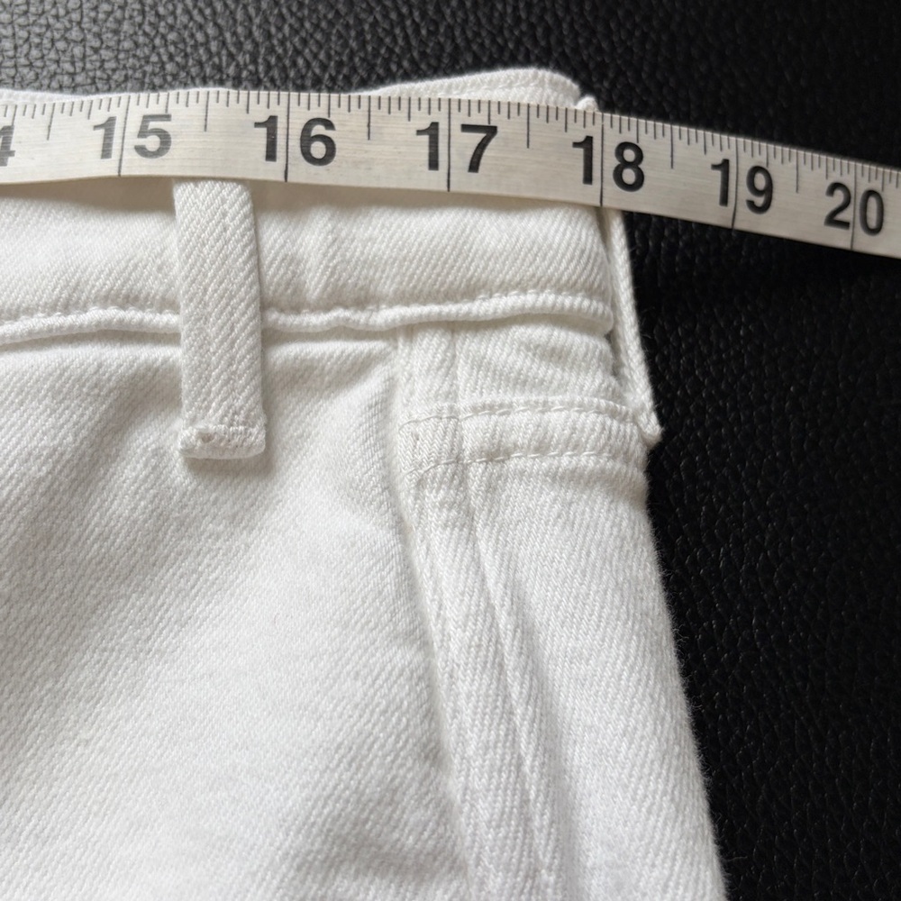 AYR The Beat Barrel Leg Ankle Jean White High Rise Ankle Relaxed Sz 34 - Picture 13 of 16